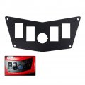 Bunker Indust Aluminum Black Dash Panel Rocker Switch Plate For Polaris Rzr 800 S 570 Xp 900 With 4 Slots And Cigarette Lighter