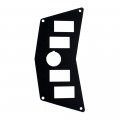 Bunker Indust Aluminum Black Dash Panel Rocker Switch Plate For Polaris Rzr 800 S 570 Xp 900 With 4 Slots And Cigarette Lighter