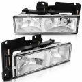 Ocpty Headlight Assembly Pair Replacement For 89-00 Chevy K2500 92-99 Suburban 89-99 K3500 95-99 Tahoe 89-98 Gmc C1500 92-98
