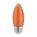 Satco 3 81 Inch 2w C11 Led Medium Base Replacement Lamp-2100 Color Temperature-spun Finish