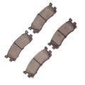 Rear Disc Brake Pads For Mazda Millenia 1995 To 2002 Set Of 4 Mechanical Pad Wear Sensor Type 4000 Hybridynamic Series