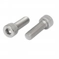 Uxcella M8x25mm Thread 304 Stainless Steel Hex Socket Head Cap Screw Bolt Din912 6pcs