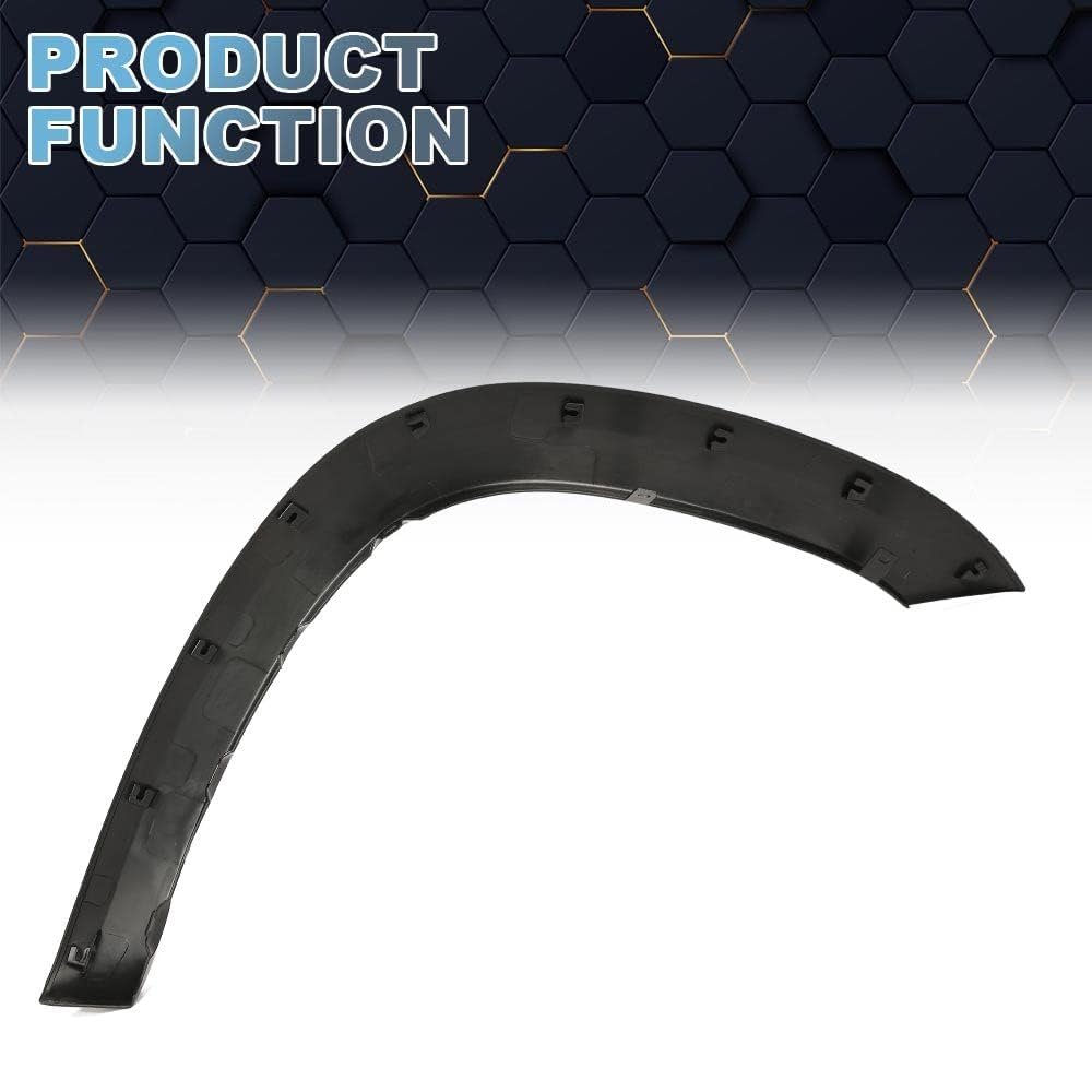 Front Fender Flare Left Driver Side For Toyota Rav4 2006 2007 2008 2009 2010 2011 2012 Black Thermoplastic Bolt On Trim