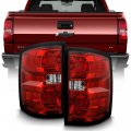 Factory Style Incandescent Tail Lights Brake Lamps With Wire Harness For 2014-2018 Chevrolet Silverado 1500 Chrome Housing 
