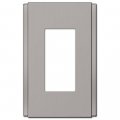 Amerelle Zen Screwless Brushed Nickel Cast 1 Rocker Wallplate 