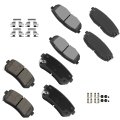 Ceramic Brake Pad Set 8pcs Front And Rear For Hyundai Elantra 2009 2012 Kia Forte 2010 2013 Koup Forte5 D1397 D1398