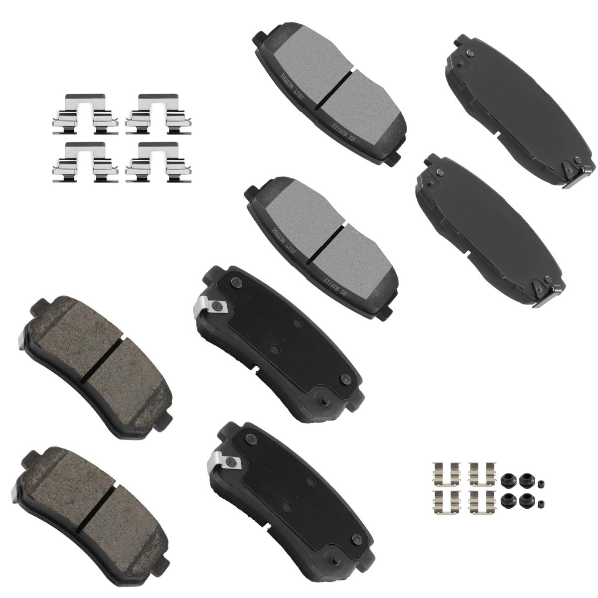 Ceramic Brake Pad Set 8pcs Front And Rear For Hyundai Elantra 2009 2012 Kia Forte 2010 2013 Koup Forte5 D1397 D1398