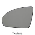 Spieg Driver Side Mirror Glass Replacement For Smart Fortwo 2008-2016 Heated W Backing Plate Left