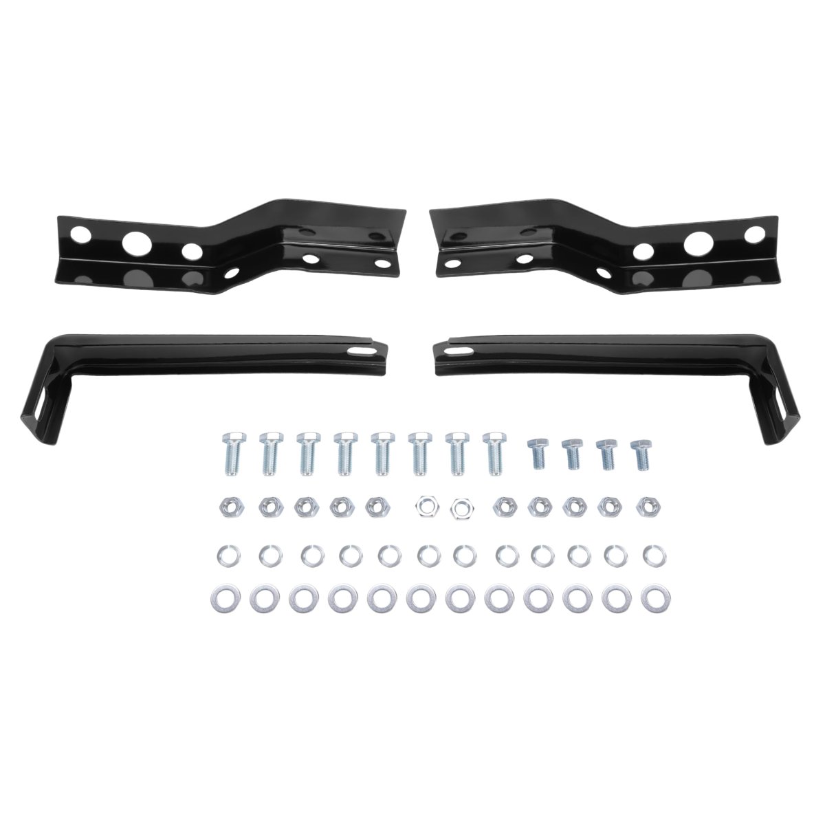 Rear Bumper Inner Outer Bracket For 1993-2011 Ford Ranger Styleside Supercrew Not Fit Stepside Flareside Bed Steel Powder