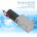 Dc Gear Motor Selflocking Reversible Worm Low Noise Aluminum Alloy Shell 12v Wearresistant Single Shaft Best 15rpm