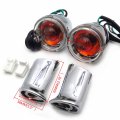 Httmt Rear Turn Signal Indicator Lights Clear Lens Compatible With H-d Xl 883 1200 Sportster 92-16
