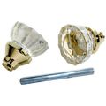 Belwith Products 1140 Glass Spindle Knob 2-pack 
