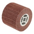 120x100x19mm 320 Grit Non-woven Polishing Burnishing Wheel Nylon Wire Drawing Abrasive Flap For Surface Treatment Stainless 