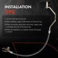 A-premium A C Discharge Line Hose Assembly Compatible With Freightliner Columbia 2005-2006 Diesel Compressor To Condenser