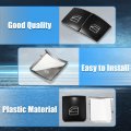 X Autohaux Car Inner Front Rear Left Right Door Armrest Window Switch Button Cover Driver Passenger Sticker Panel Set Black For