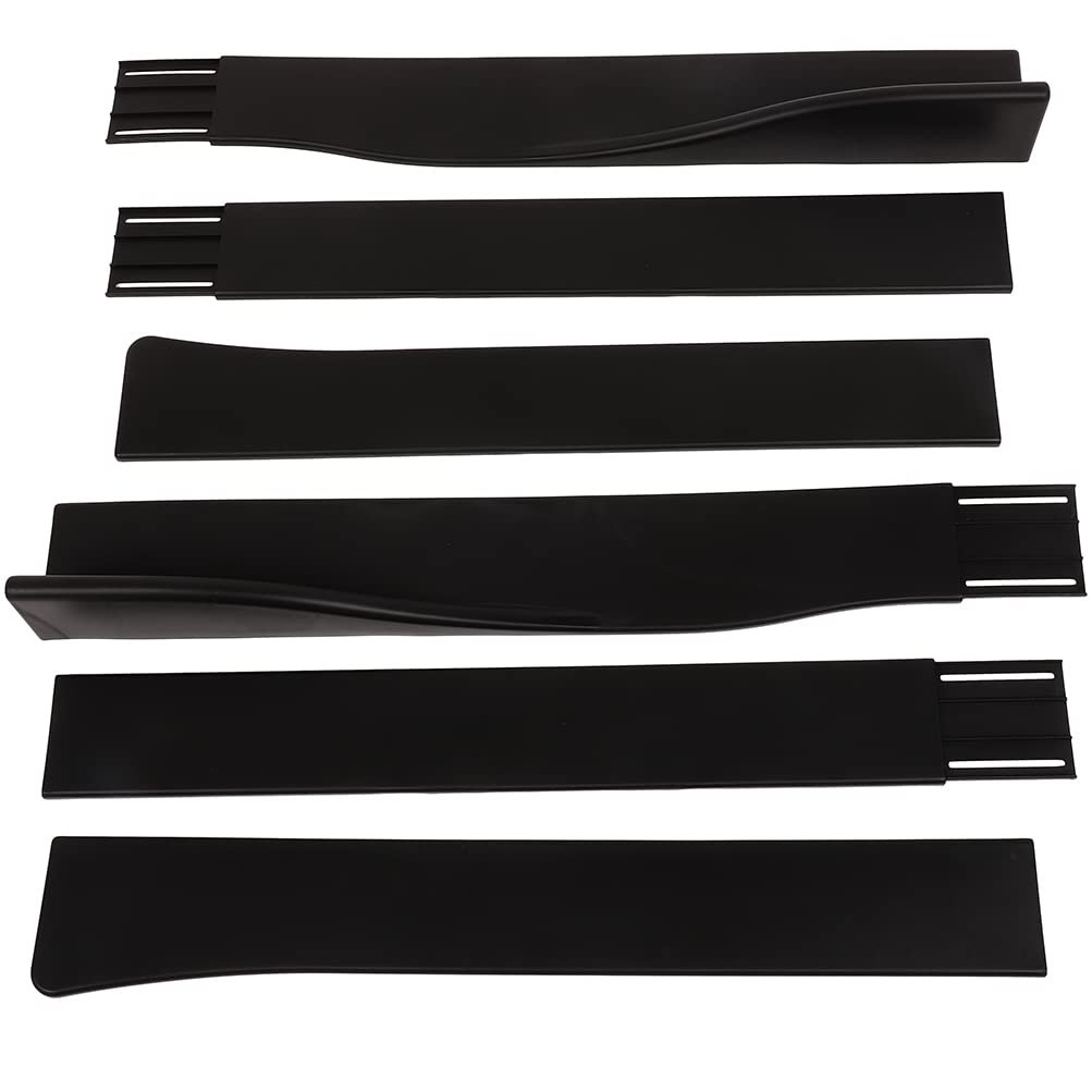 Universal Side Skirts Extension Rocker Panel Body Kit 59x4 In Matte Black Polypropylene Front Lip Spoiler For Cars Bolt On