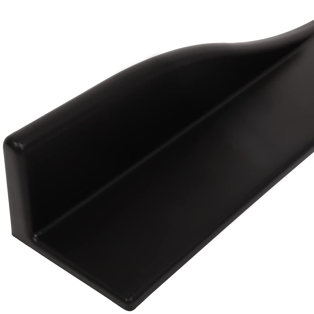 Universal Side Skirts Extension Rocker Panel Body Kit 59x4 In Matte Black Polypropylene Front Lip Spoiler For Cars Bolt On