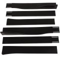 Universal Side Skirts Extension Rocker Panel Body Kit 59x4 In Matte Black Polypropylene Front Lip Spoiler For Cars Bolt On