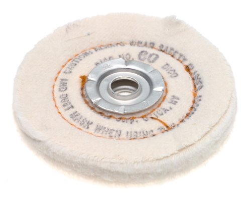 Dico 527-40-6 1/4-Inch Spiral Sewn 6-Inch Diameter 1/2-Inch Thick Buffing Wheel 