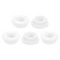 5pcs Rubber Grommets 1-1 8 28mm Drill Hole 3 4 19mm Id Top Hat Grommet White Silicone Plug Gasket For Wiring Automotive 