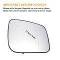 Car Rearview Right Passenger Side Mirror Glass Replacement W Backing Plate Aspherical Heated White For Mercedes A Class W169