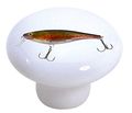 Carolina Hardware And Decor 2403 Rainbow Fishing Lure Ceramic Cabinet Drawer Knob 