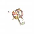 Uxcell 12mm 1 2inch Spring Band Type Action Fuel Silicone Vacuum Hose Pipe Clamp Low Pressure Air Clip 100pcs