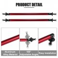 X Autohaux 2pcs 200mm 7 87 Splitter Support Rods Adjustable Front Rear Bumper Lip Strut Rod Tie Bars Fit Most Vehicle Red