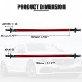 X Autohaux 2pcs 200mm 7 87 Splitter Support Rods Adjustable Front Rear Bumper Lip Strut Rod Tie Bars Fit Most Vehicle Red