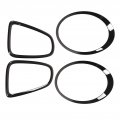 Evgatsauto Headlight Cover Trims 4pcs Gloss Black Taillight Surround Replacement For Mini R56 R57 R58 R59 Cooper S Jcw 2007a 