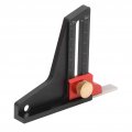 Aluminum Alloy Woodworking Saw Table Height Gauge Versatile Depth Measuring Ruler With Hollow Design For Convenient Adjustment