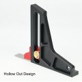 Aluminum Alloy Woodworking Saw Table Height Gauge Versatile Depth Measuring Ruler With Hollow Design For Convenient Adjustment