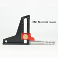 Aluminum Alloy Woodworking Saw Table Height Gauge Versatile Depth Measuring Ruler With Hollow Design For Convenient Adjustment