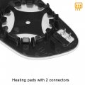 X Autohaux Car Rearview Right Passenger Side Heated Mirror Glass Replacement With Backing Plate For Tesla Model 3 2017 2018