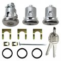 654394765282 Door Lock Cylinder 2 Keys Doors Trunk Key Set Replacement For Buick Skylark 1967-1970 1975-1979