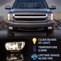 Left Right Fog Lights For 03-06 Chevy Silverado 1500 2500 3500 Hd Models Avalanche Fit No Cladding Only 07 Halogen