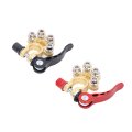 Car Battery Terminal Connectors Tin Plated Brass Clamp 4 Way Positive Negative For Truck Rv Stereo Wiring With Easy Cable 
