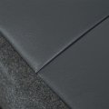 Ecotric Seat Cover Compatible With 2003-2006 Chevy Silverado 1500 2500 New Synthetic Leather Diver Bottom Dark Gray