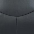 Ecotric Seat Cover Compatible With 2003-2006 Chevy Silverado 1500 2500 New Synthetic Leather Diver Bottom Dark Gray