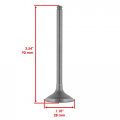 Caltric Intake And Exhaust Valve Compatible With Honda Atc Trx Part Number 14711-ha0-003 14721-ha0-00