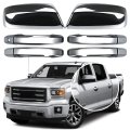 Chrome Mirror Cover And Handle For 2014 2018 Chevy Silverado 1500 Gmc Sierra 2015 2500 Hd 3500 4 Door Not Towing 