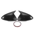 Pair Car Rear View Driver Passenger Side Mirror Cover Cap Overlay Black Carbon Fiber For Chevrolet Cruze 2017-2019 Guard Covers 