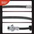 A-premium Rear Driver And Passenger Outer Brake Hydraulic Hoses Compatible With Select Chevy Gmc Models Silverado 3500 Hd