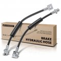 A-premium Rear Driver And Passenger Outer Brake Hydraulic Hoses Compatible With Select Chevy Gmc Models Silverado 3500 Hd