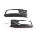 Topteng Pair Front Bumper Fog Light Cover Grill Grille 56c0853665j 6c0853666j For Vw Polo 6r 2014-2017 Only