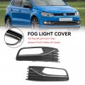 Pair Front Bumper Fog Light Cover Grill Grille 56c0853665j 6c0853666j For Vw Polo 6r 2014-2017 Only