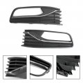Topteng Pair Front Bumper Fog Light Cover Grill Grille 56c0853665j 6c0853666j For Vw Polo 6r 2014-2017 Only