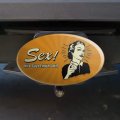 Sex Nice Guys Finish Last Funny Humor Retro Oval Tow Trailer Hitch Cover Plug Insert