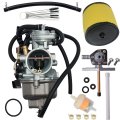 Jdllong Carburetor For Honda Trx 250 Recon Trx250te Trx250tm 1997-2001 2002-2007 With Fuel Tank Petcock Valve Air Filter