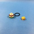 Hw1l-m1f11qd-g24v Pushbutton Switch Spdt Momentary Contact Normally Open And Closed 10a 440vac 220vdc Flush Round Button Panel 